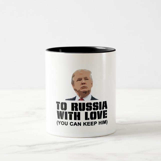 Tasse 2 Couleurs En Russie avec amour (Centre)