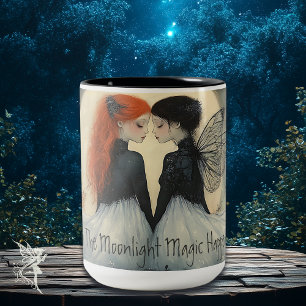 Tasse 2 Couleurs Enchanter La Magie Fée Par La Lune Citation Person