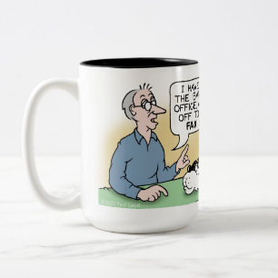 Tasse 2 Couleurs Enfant des années 50 - Dessin de café
