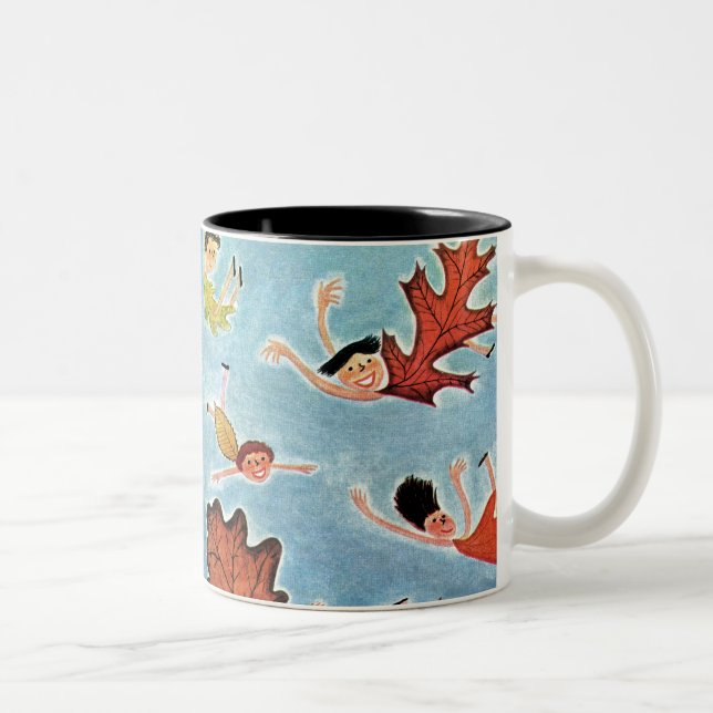 Tasse 2 Couleurs Enfants de feuille (Droit)