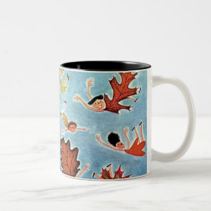 Tasse 2 Couleurs Enfants de feuille