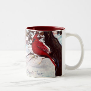 Tasse 2 Couleurs Enrouler cardinal de sérénité d'hivers autour d