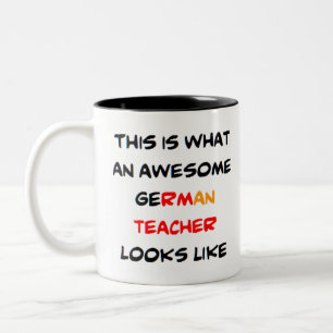 Tasse 2 Couleurs enseignant allemand génial