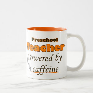 Tasse 2 Couleurs Enseignant préscolaire stimulé par la caféine