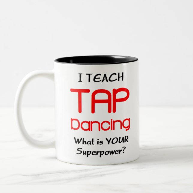 Tasse 2 Couleurs enseignement de la danse du robinet (Gauche)