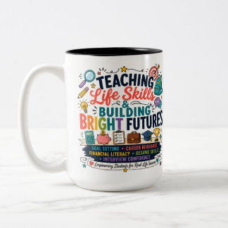 Tasse 2 Couleurs Enseigner les compétences de vie et construire des