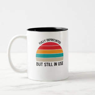 Tasse 2 Couleurs Entièrement Déprécié Mais Toujours En Cours D'Util