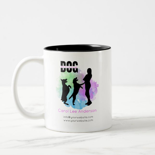 Tasse 2 Couleurs Entraînement de chien / Entraîneur de chien (Gauche)
