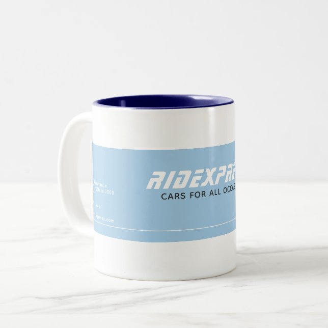 Tasse 2 Couleurs Entreprise automobile (Devant gauche)