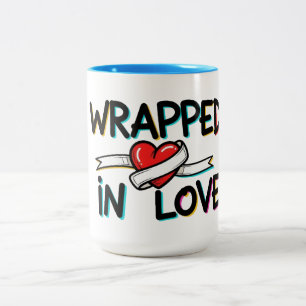 Tasse 2 Couleurs Enveloppé d'amour