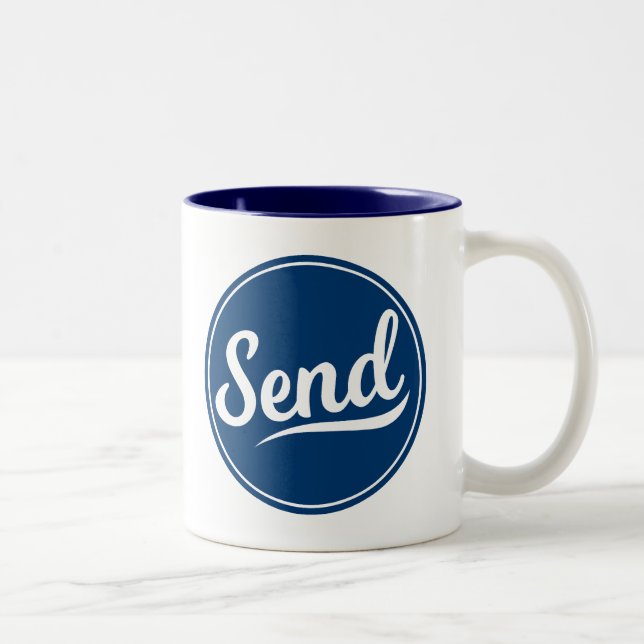 Tasse 2 Couleurs Envoyer le logo (Droit)