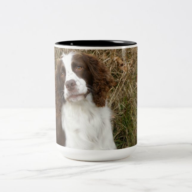Tasse 2 Couleurs Épagneul de springer anglais - meilleur ami (Centre)