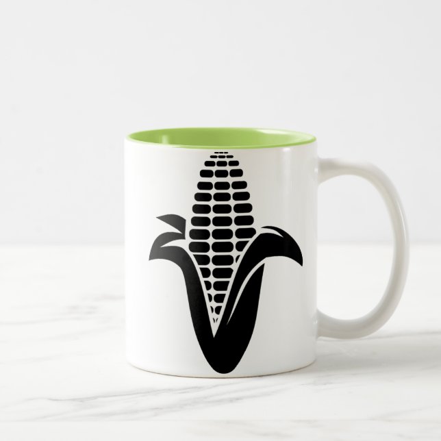 Tasse 2 Couleurs Épi de maïs frais (Droit)