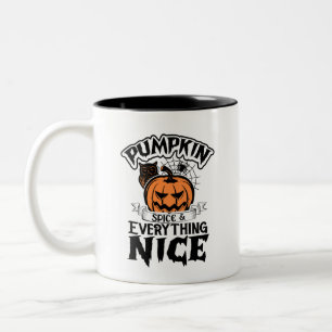 Tasse 2 Couleurs Épices citrouilles et tout Nice - Halloween