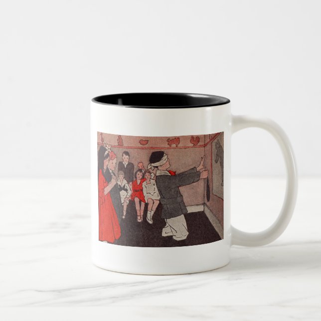 Tasse 2 Couleurs Épingler la queue âne (Droit)