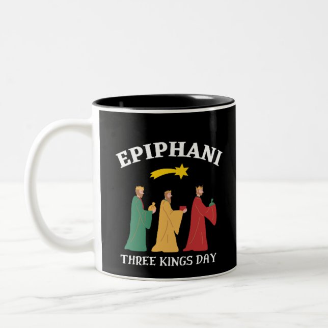 Tasse 2 Couleurs Epiphani Three Kings Day (Gauche)