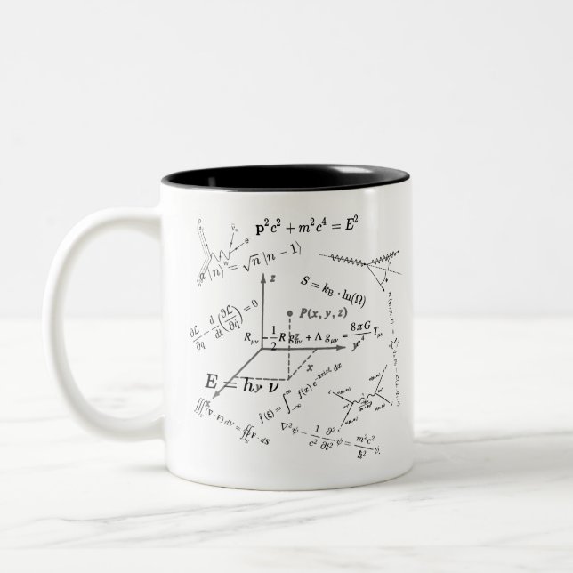 Tasse 2 Couleurs Équations et formules de physique (Gauche)