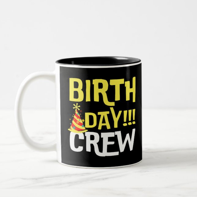 Tasse 2 Couleurs Équipage du jour de l'anniversaire (Gauche)