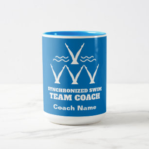 Tasse 2 Couleurs Équipe de natation synchronisée