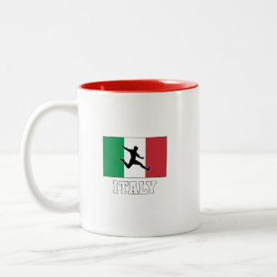 Tasse 2 Couleurs Équipe d'Italie de football