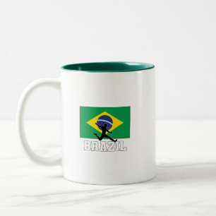 Tasse 2 Couleurs Équipe nationale de football du Brésil
