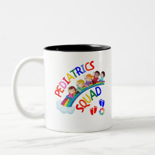 Tasse 2 Couleurs Équipe pédiatrique - Cadeaux pédiatriques pédi