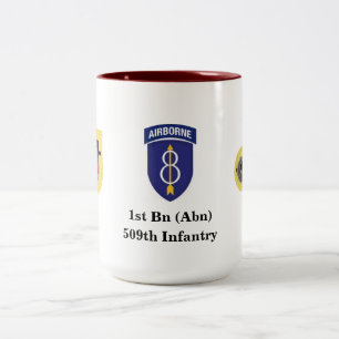 Tasse 2 Couleurs ęr Infanterie de bataillon (Abn) la 509th
