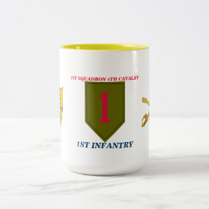 Tasse 2 Couleurs ęr INFANTERIE de la 4ème CAVALERIE d'ESCADRON la