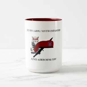 Tasse 2 Couleurs ęr INFANTERIE de MILLIARD (ABN) la 505TH ATTAQUEN