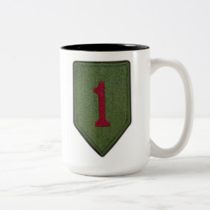 Tasse 2 Couleurs ęr Rouge 1 Fort Riley de Division d'infanterie