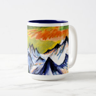 Tasse 2 Couleurs Ernst Kirchner - Berggipfel,