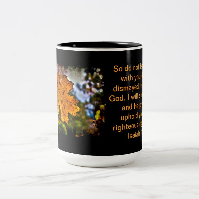 Tasse 2 Couleurs Ésaïe 41:10 (Centre)