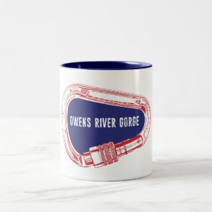 Tasse 2 Couleurs Escalade de la gorge d'Owens River Carabiner