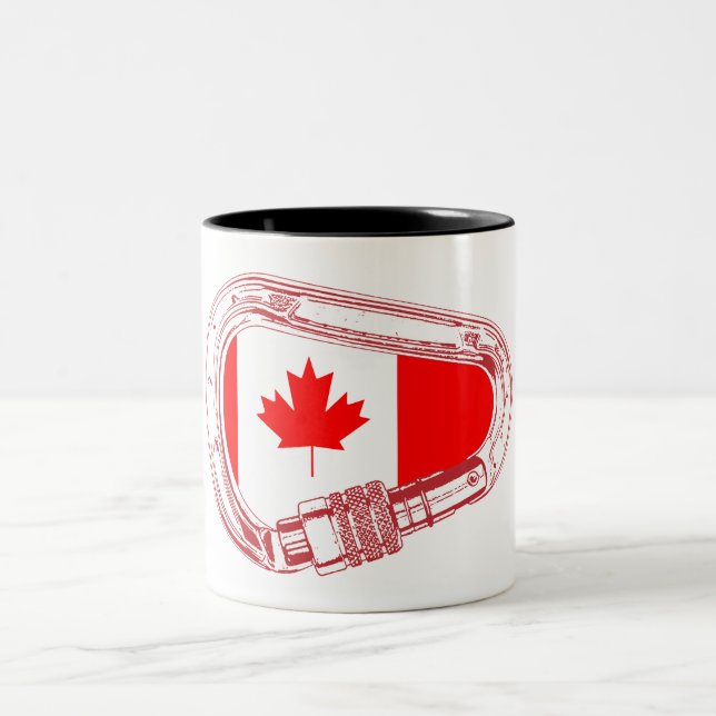 Tasse 2 Couleurs Escalade du pavillon du Canada (Centre)