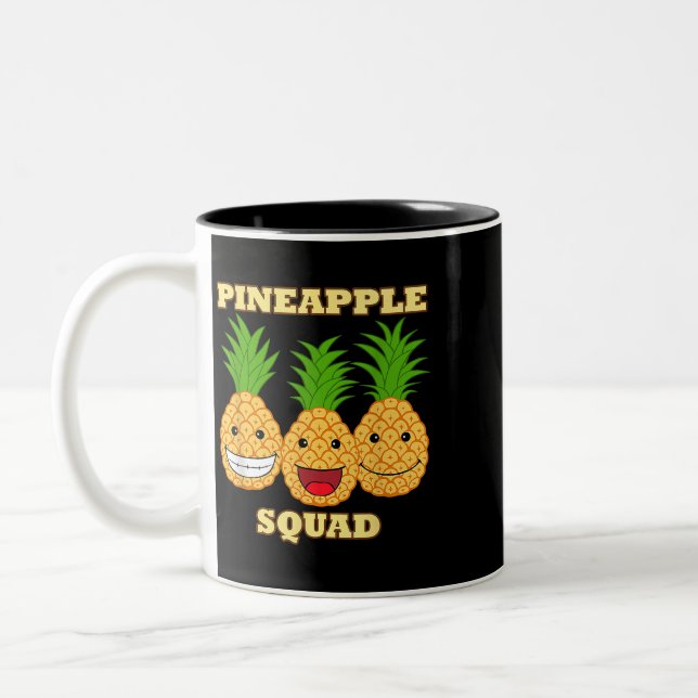 Tasse 2 Couleurs Escouade d'ananas Fruits exotiques Vitamine en san (Gauche)