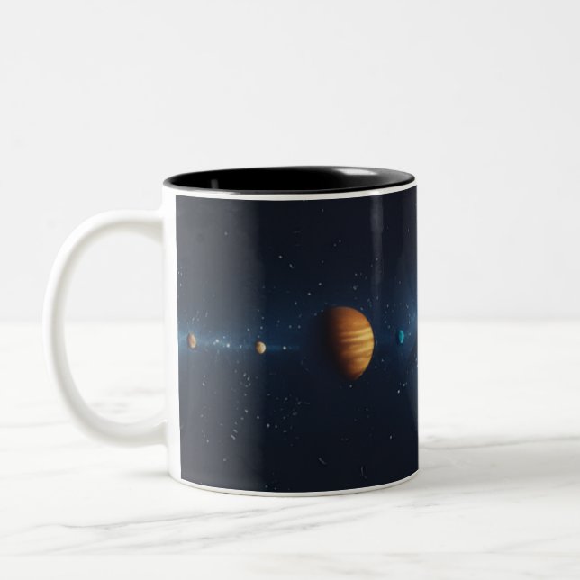 Tasse 2 Couleurs  Espacio Exterior con Alineación de Planeta (Gauche)