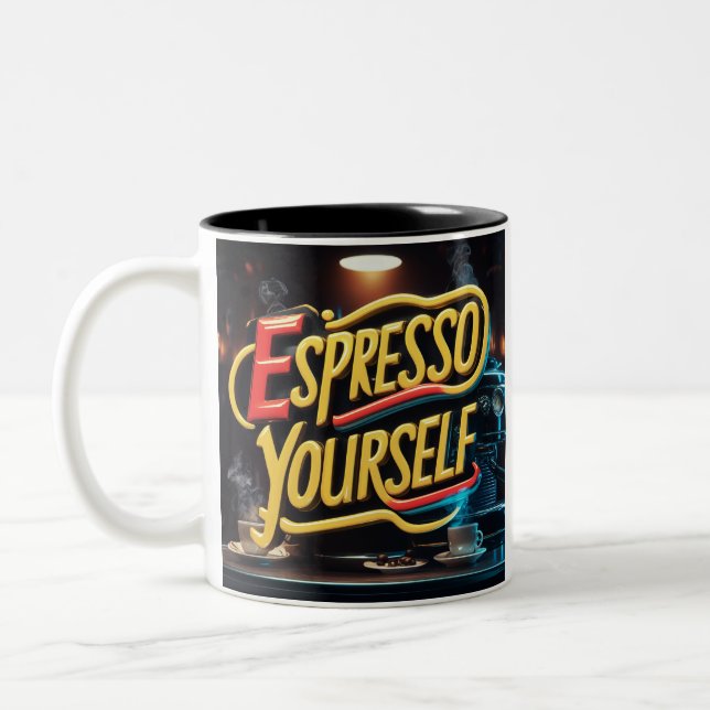 Tasse 2 Couleurs "Espresso Yourself" (Gauche)