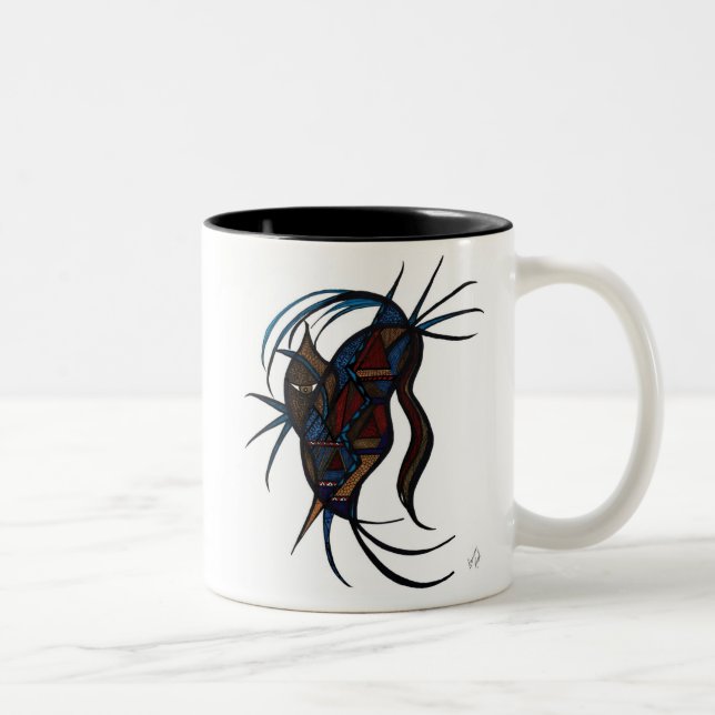 Tasse 2 Couleurs Esprit masqué (Droit)