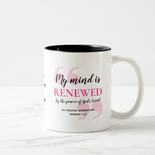 Tasse 2 Couleurs ESPRIT RENOUVELÉ Affirmation chrétienne positive (Droit)