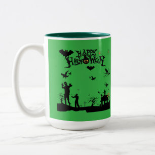 Tasse 2 Couleurs Esprits Sombres en Ébullition vert kelly