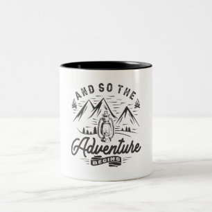 Tasse 2 Couleurs Et Donc L'Aventure Commence Le Camper Hiker