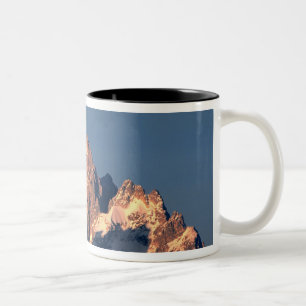 Tasse 2 Couleurs États-Unis, Wyoming, Grand Teton NP. Une pleine lu