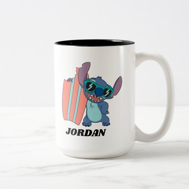 Tasse 2 Couleurs Été avec Surfboard (Droit)