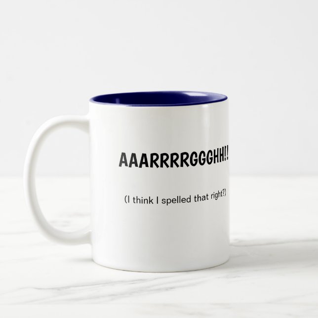 Tasse 2 Couleurs Étiquette de café droit (Gauche)