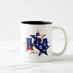 Tasse 2 Couleurs Étoile Etats-Unis