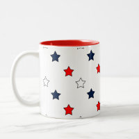 Étoiles patriotiques rouge blanc et bleu
