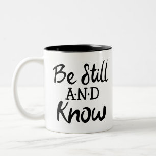 Tasse 2 Couleurs Être encore et connaître Gospel Graphics Écriture 
