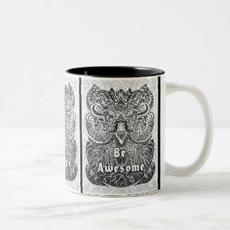 Tasse 2 Couleurs Être génial - Citation de déclaration positive
