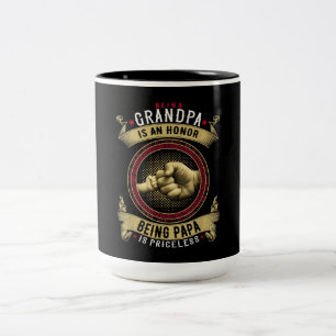 Tasse 2 Couleurs Être Grand-Père Est Un Honneur Être PaPa Est Inest