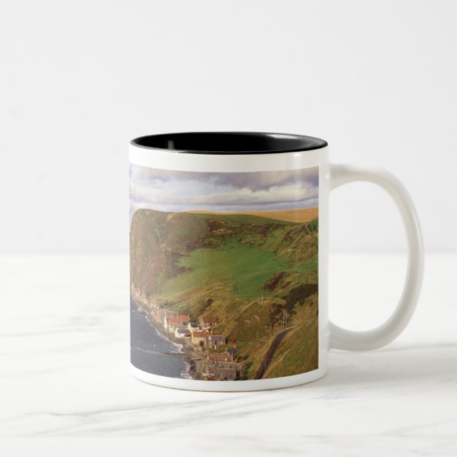 Tasse 2 Couleurs Europe, Ecosse, Aberdeen. Vue en surplomb (Droit)